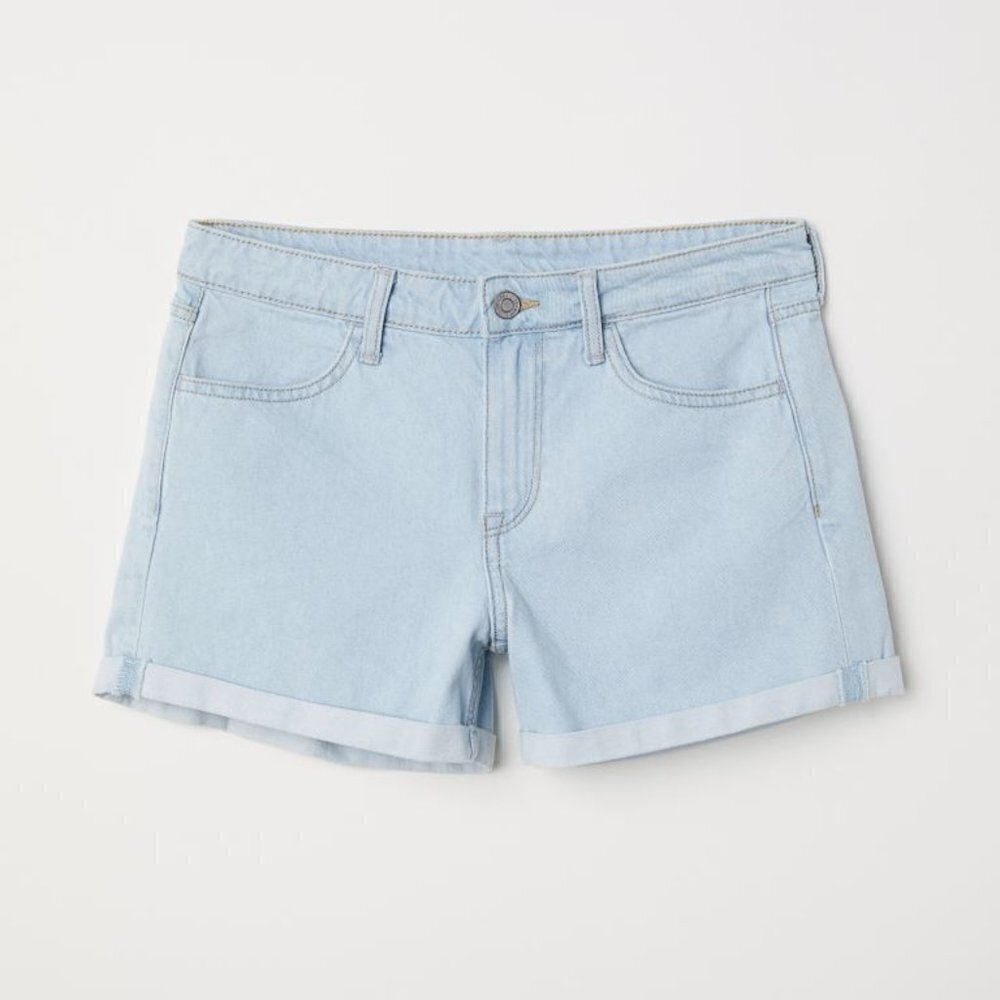 H&M &Denim Shorts light blue wash 4